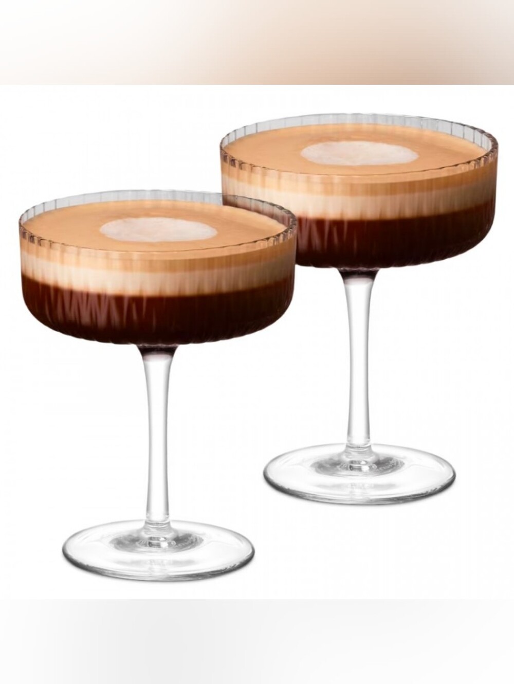 Set Of 2- BNIB Barista Festive Glasses